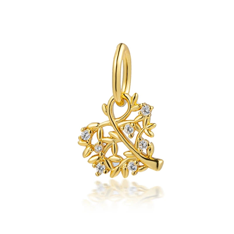 Gold-Plated Charm Collection– 925 Sterling Silver Compatible Beads for DIY Bracelets