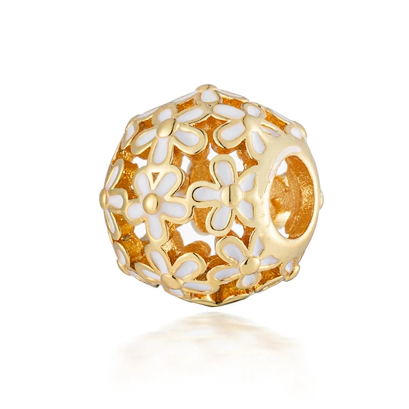 Gold-Plated Charm Collection– 925 Sterling Silver Compatible Beads for DIY Bracelets