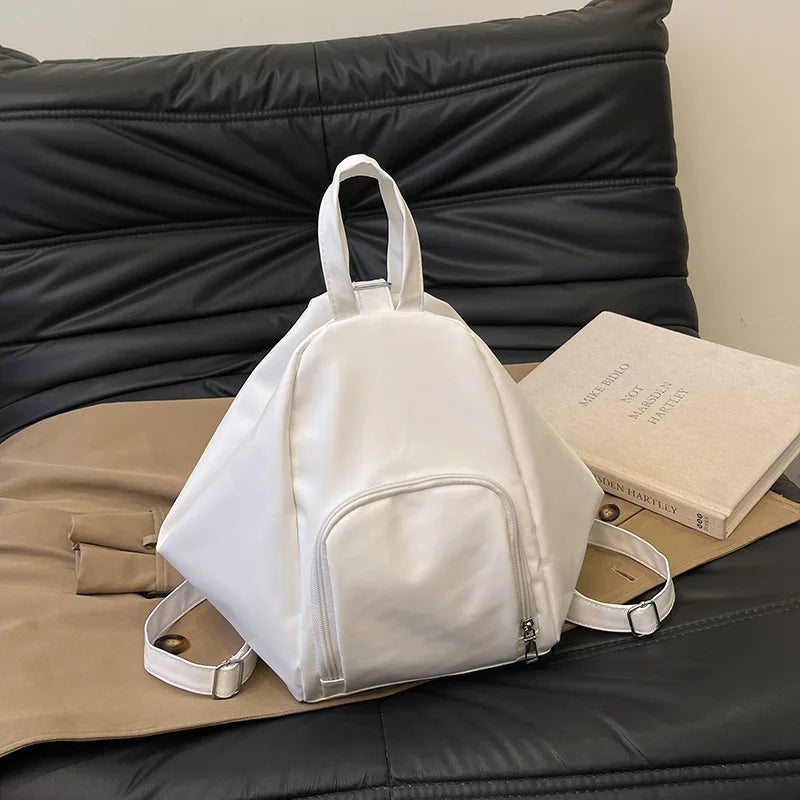 Soft Urban Triangle Backpack – Minimal & Versatile