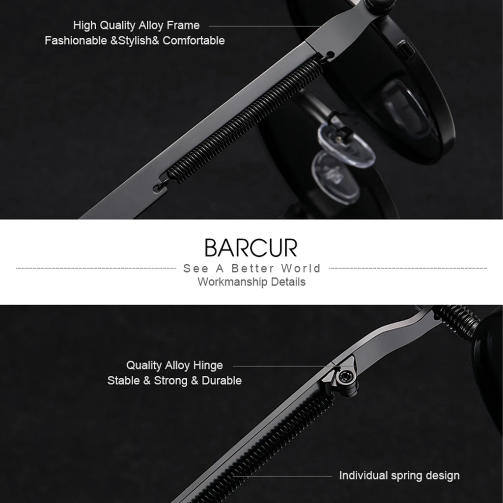 Barcur Eclipse Round Polarized Shades