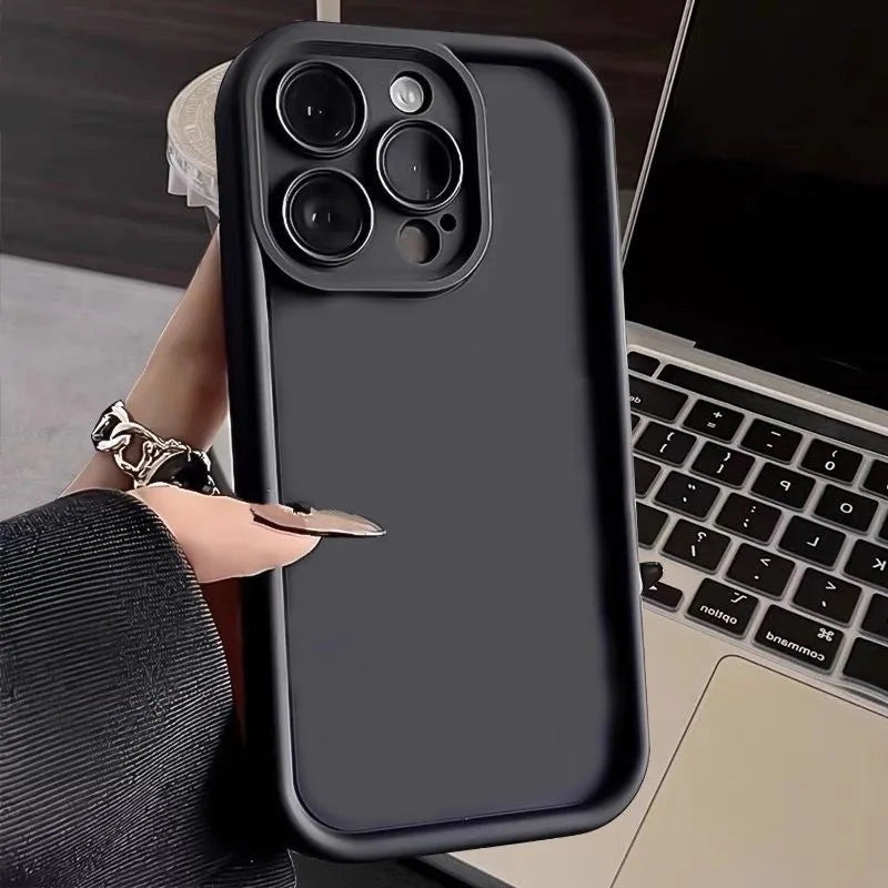 Matte Candy Colour TPU Case for iPhone 8–16 Series