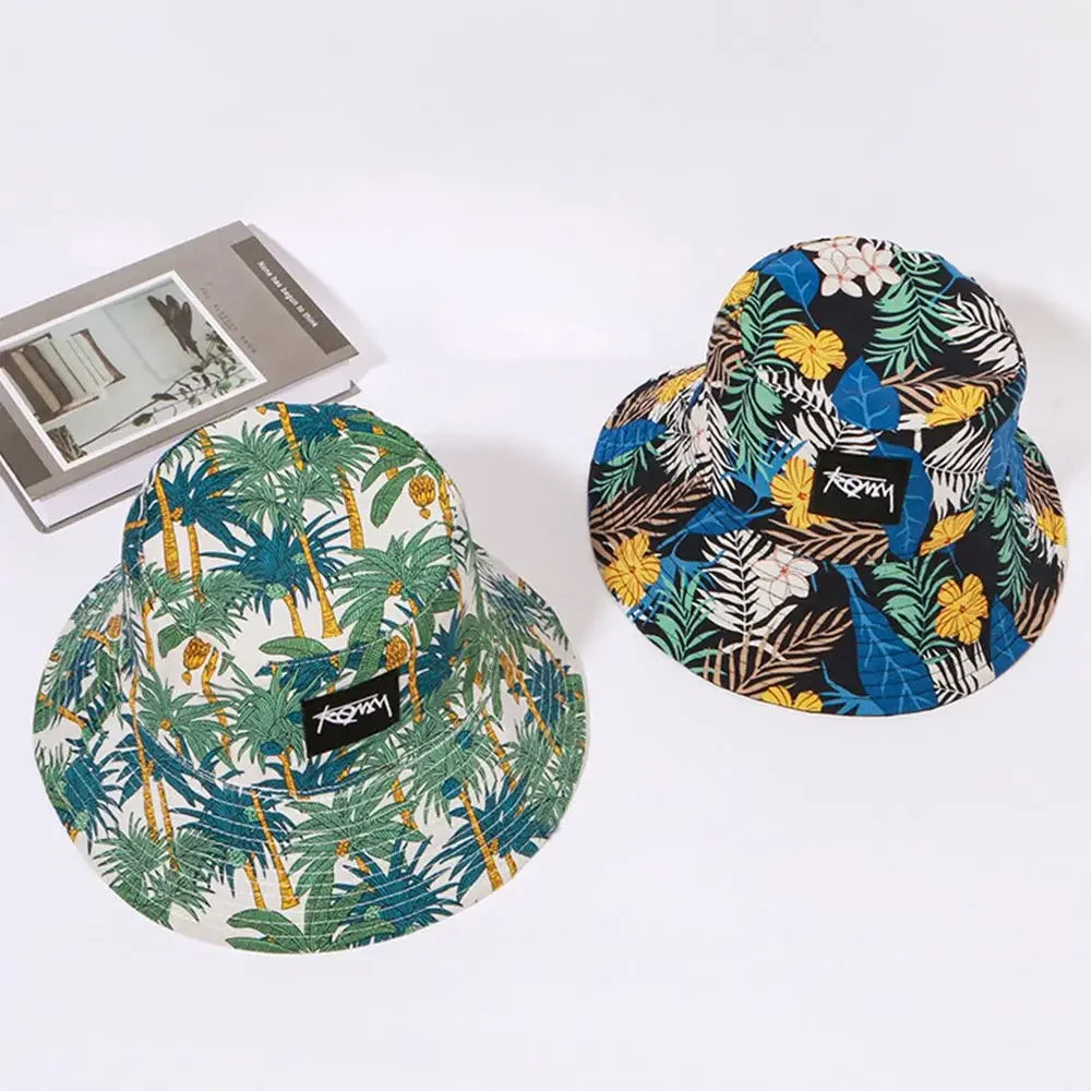 Unisex Two sided Bucket Hat – Graffiti & Tropical Print