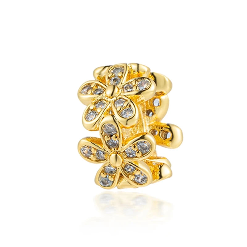 Gold-Plated Charm Collection– 925 Sterling Silver Compatible Beads for DIY Bracelets