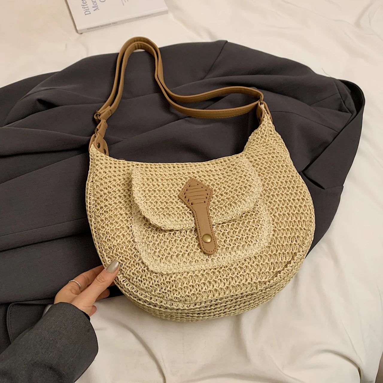 Handbag - Versatile Boho Beach Tote & Crossbody