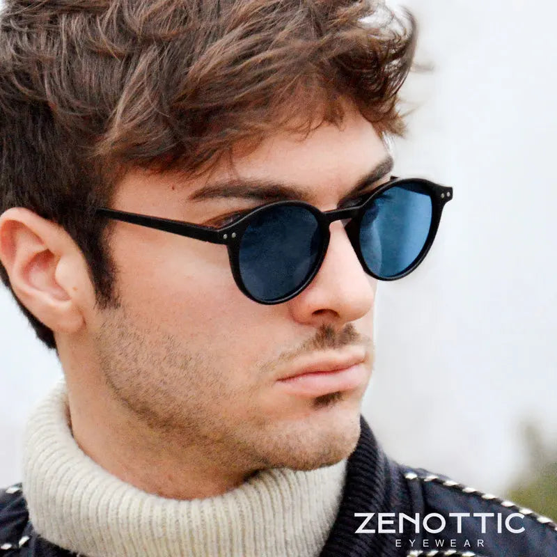 ZENOTTIC Retro Round Polarized Sunglasses – UV400 Protection