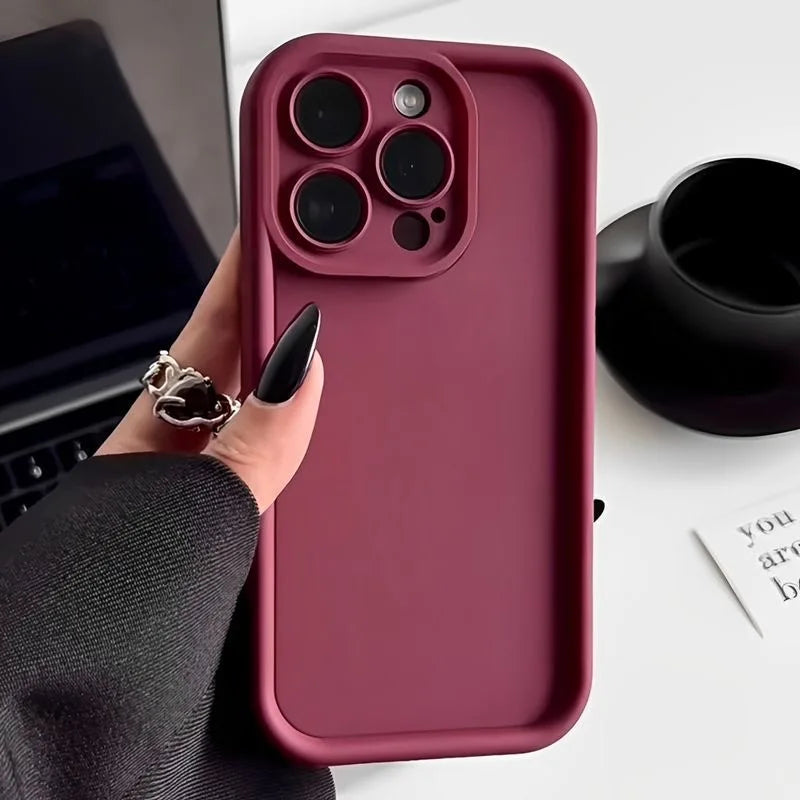Matte Candy Colour TPU Case for iPhone 8–16 Series