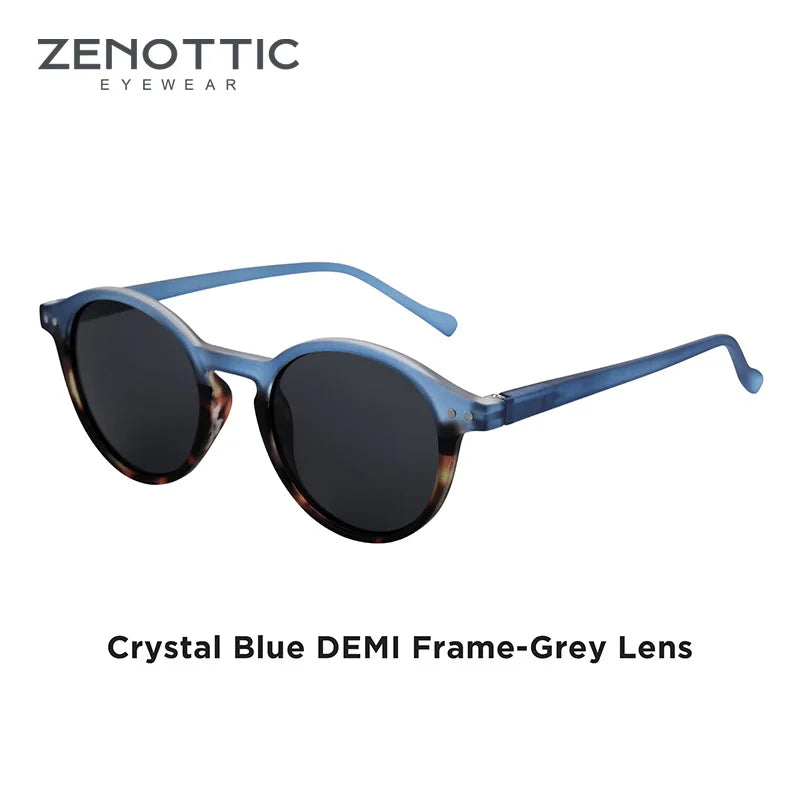 ZENOTTIC Retro Round Polarized Sunglasses – UV400 Protection