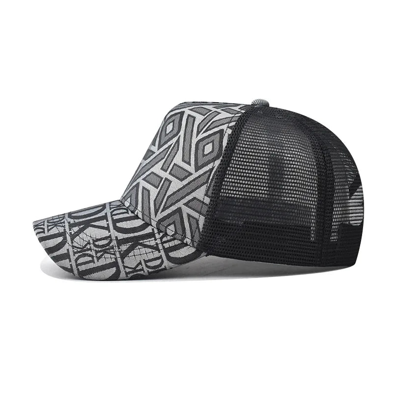 2025 UrbanEdge™ Plaid Mesh Baseball Cap – Unisex Summer Streetwear Essential