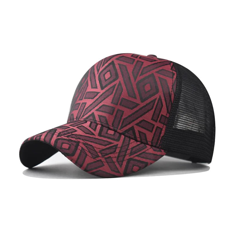 2025 UrbanEdge™ Plaid Mesh Baseball Cap – Unisex Summer Streetwear Essential