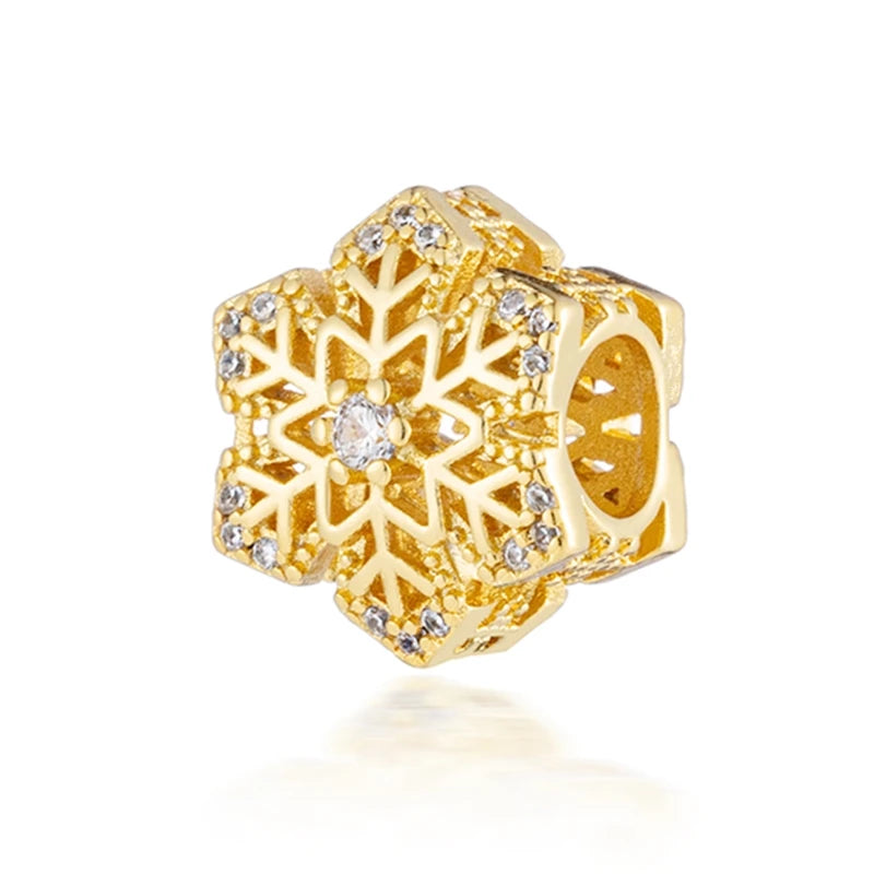 Gold-Plated Charm Collection– 925 Sterling Silver Compatible Beads for DIY Bracelets