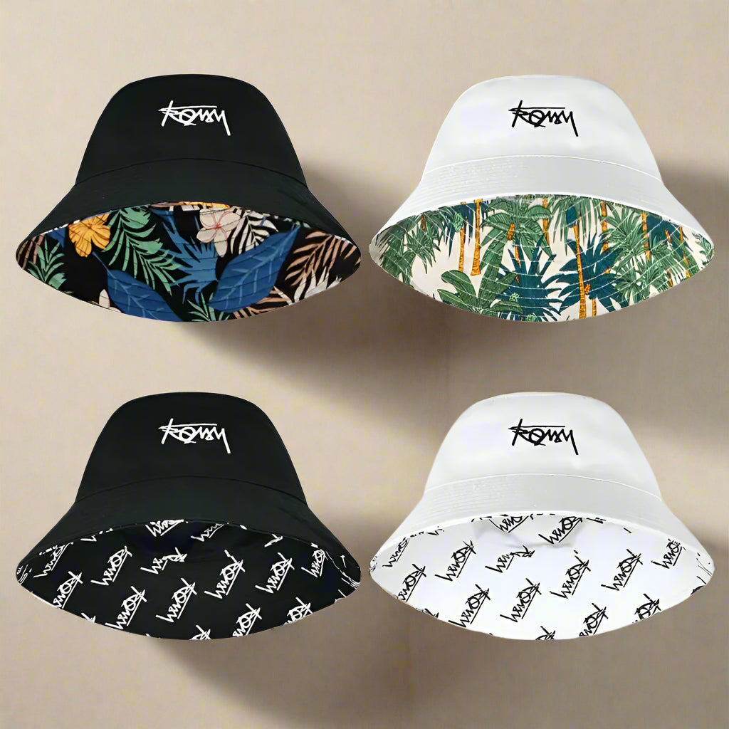 Unisex Two sided Bucket Hat – Graffiti & Tropical Print