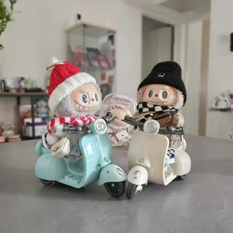 Mini Labubu – Retro Scooter Accessory (with LED & Music)