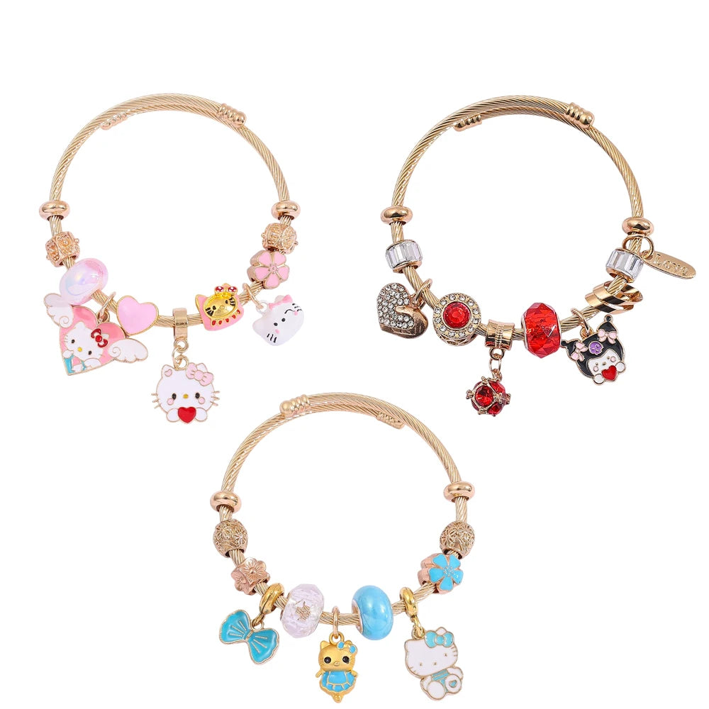 Sanrio Hello Kitty & Kuromi Charm Bracelet