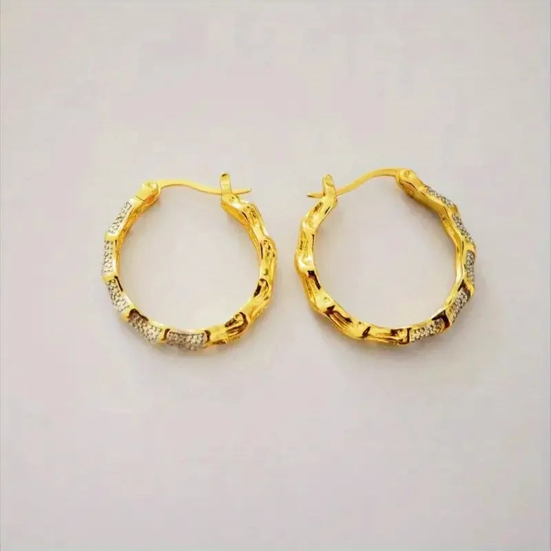 Twist Luxe Hoop Earrings – Gold & Silver
