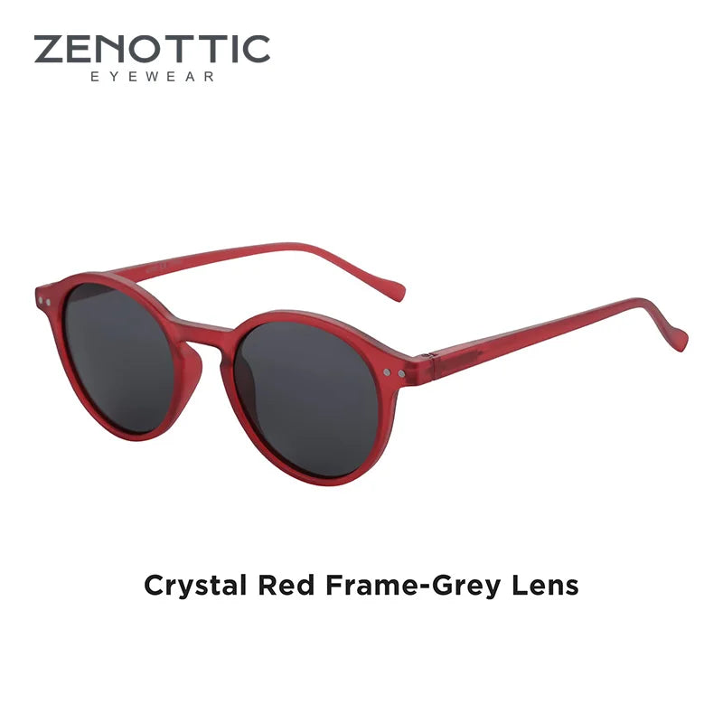 ZENOTTIC Retro Round Polarized Sunglasses – UV400 Protection