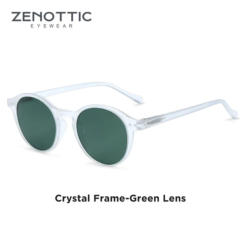 ZENOTTIC Retro Round Polarized Sunglasses – UV400 Protection
