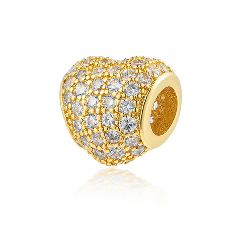 Gold-Plated Charm Collection– 925 Sterling Silver Compatible Beads for DIY Bracelets