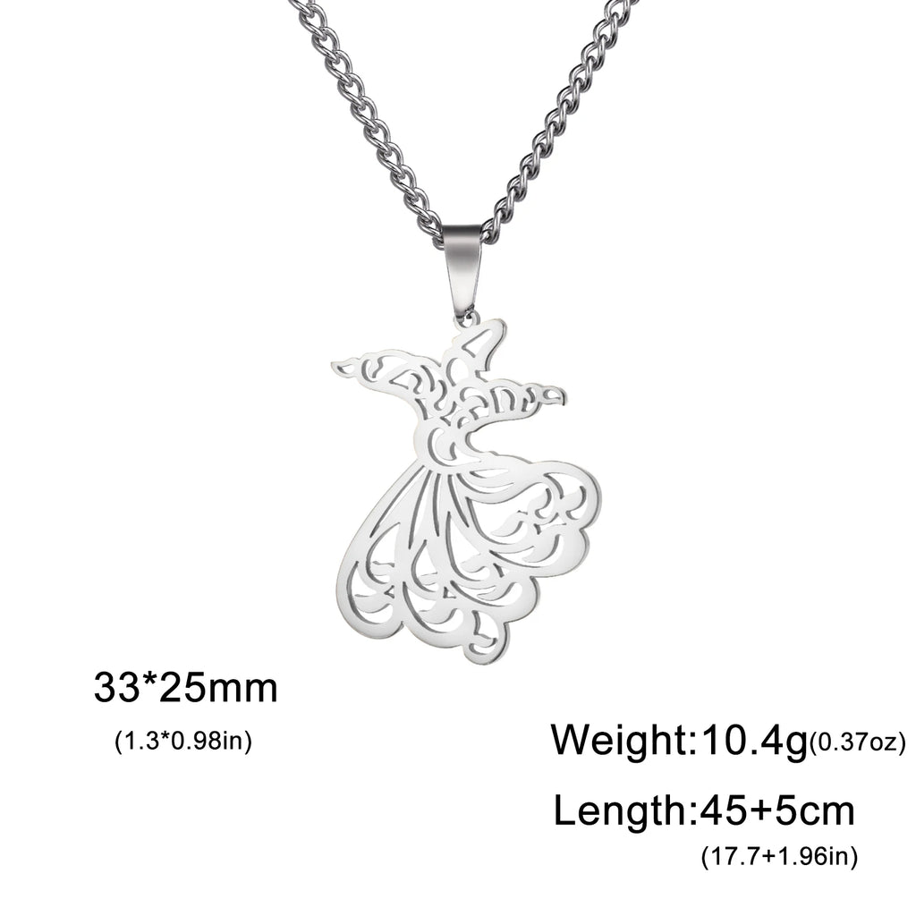 Rumi Whirling Dervish Necklace