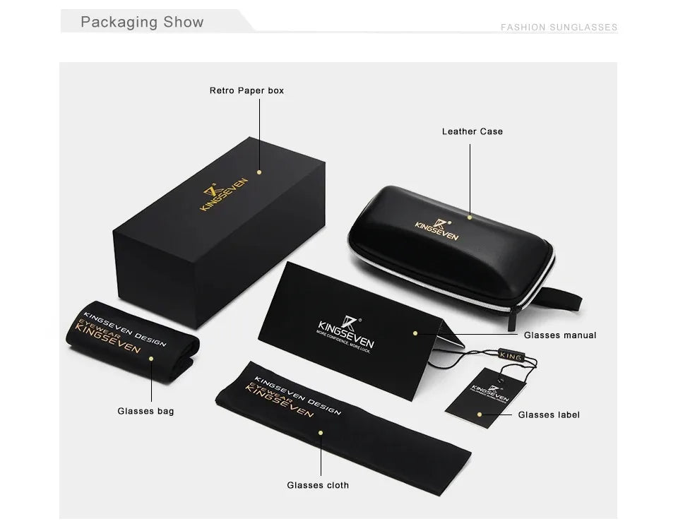 KINGSEVEN Men's Photochromic Polarised Sunglasses