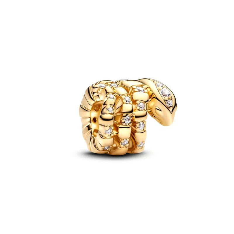 Gold-Plated Charm Collection– 925 Sterling Silver Compatible Beads for DIY Bracelets