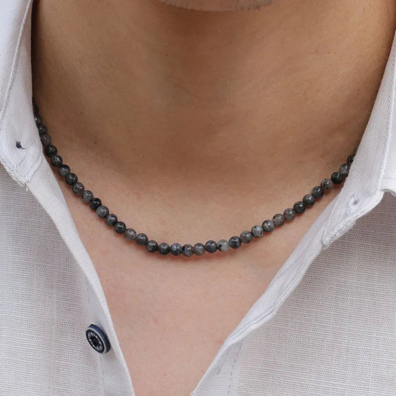 Natural Stone Men's Choker Necklace