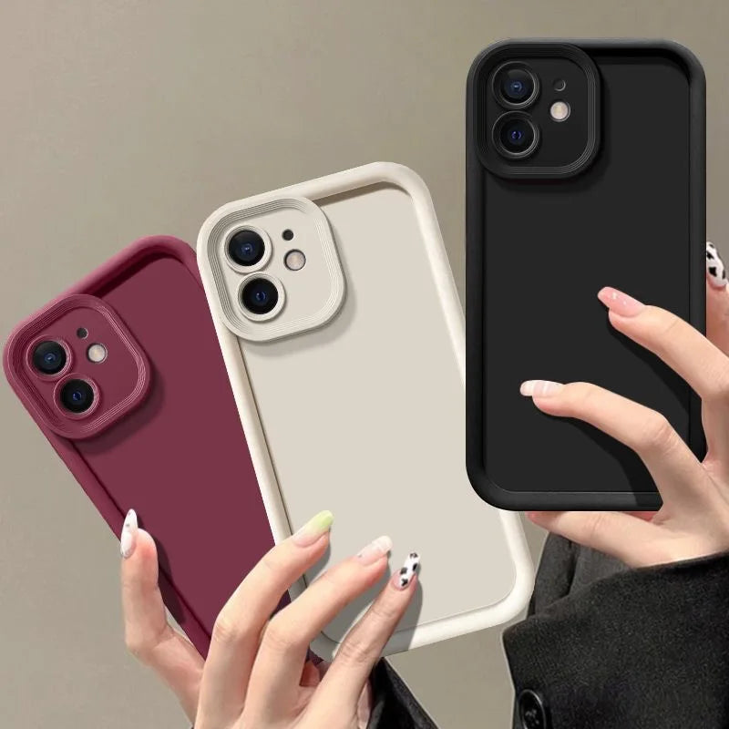 Matte Candy Colour TPU Case for iPhone 8–16 Series