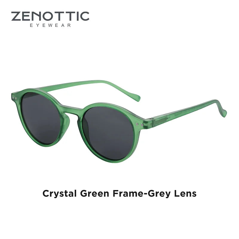 ZENOTTIC Retro Round Polarized Sunglasses – UV400 Protection