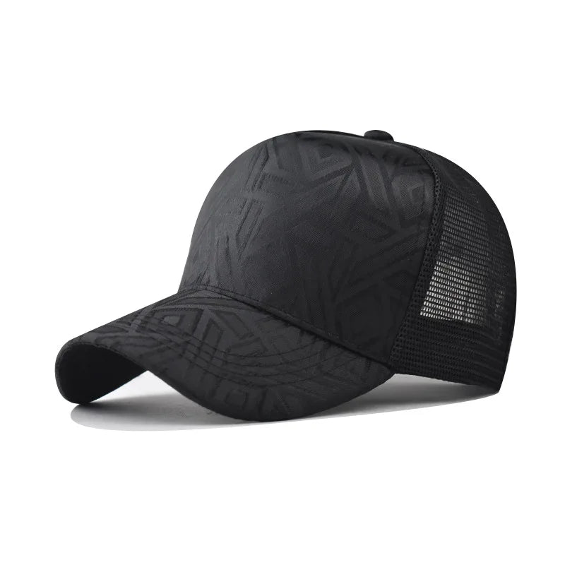 2025 UrbanEdge™ Plaid Mesh Baseball Cap – Unisex Summer Streetwear Essential