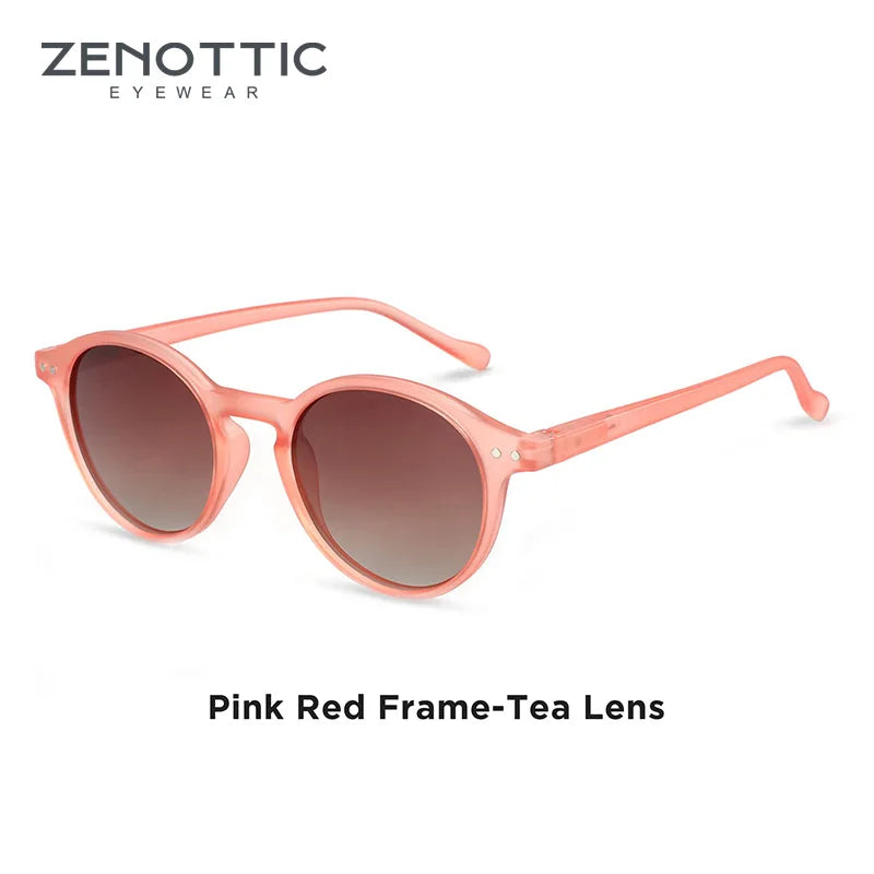 ZENOTTIC Retro Round Polarized Sunglasses – UV400 Protection