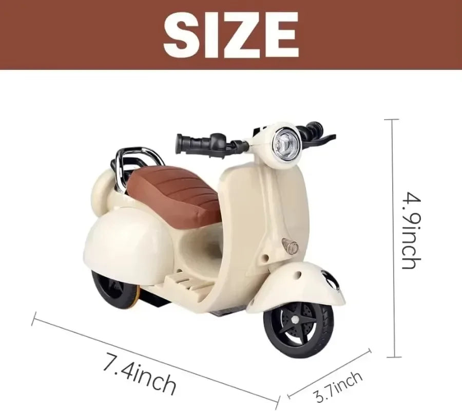 Mini Labubu – Retro Scooter Accessory (with LED & Music)