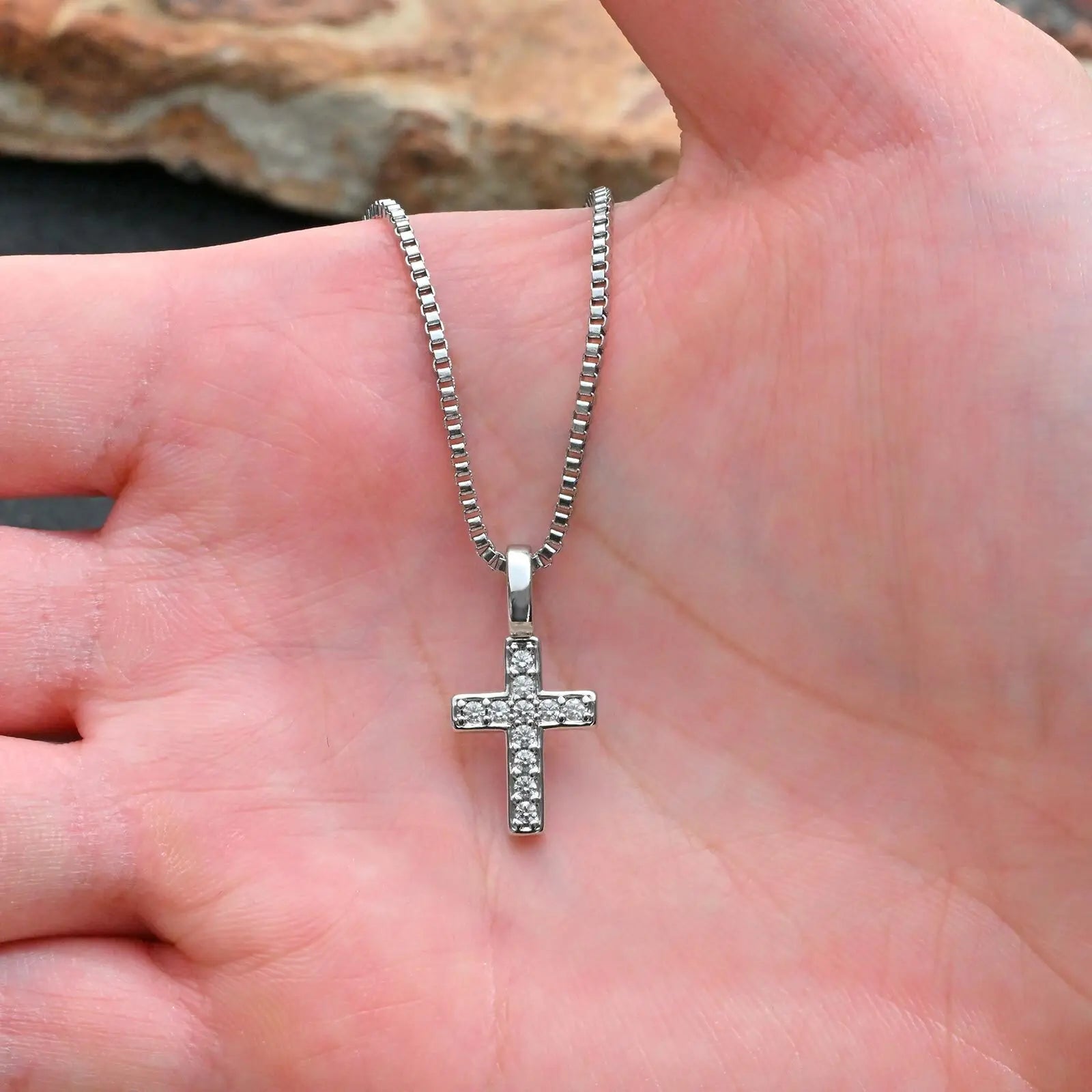 Vanguard Mini Cross Pendant Necklace