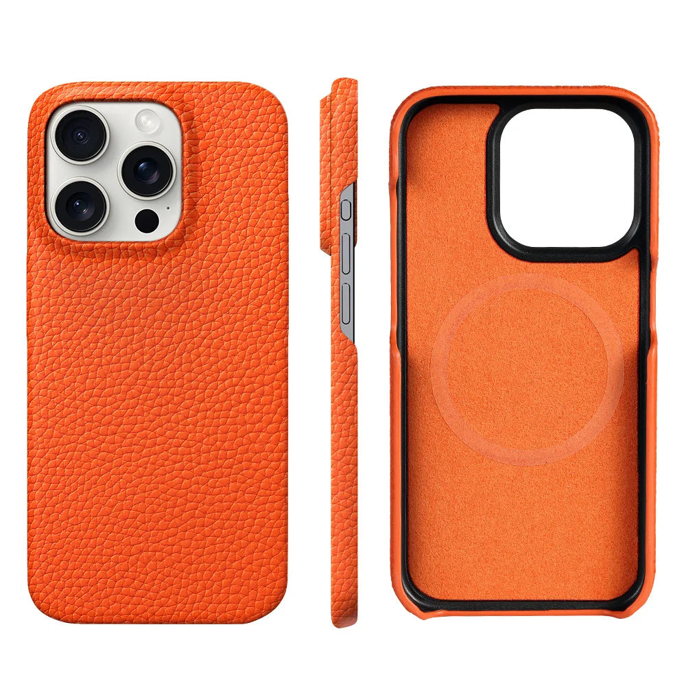 MagSafe Leather Case for iPhone 15/16 Pro Max