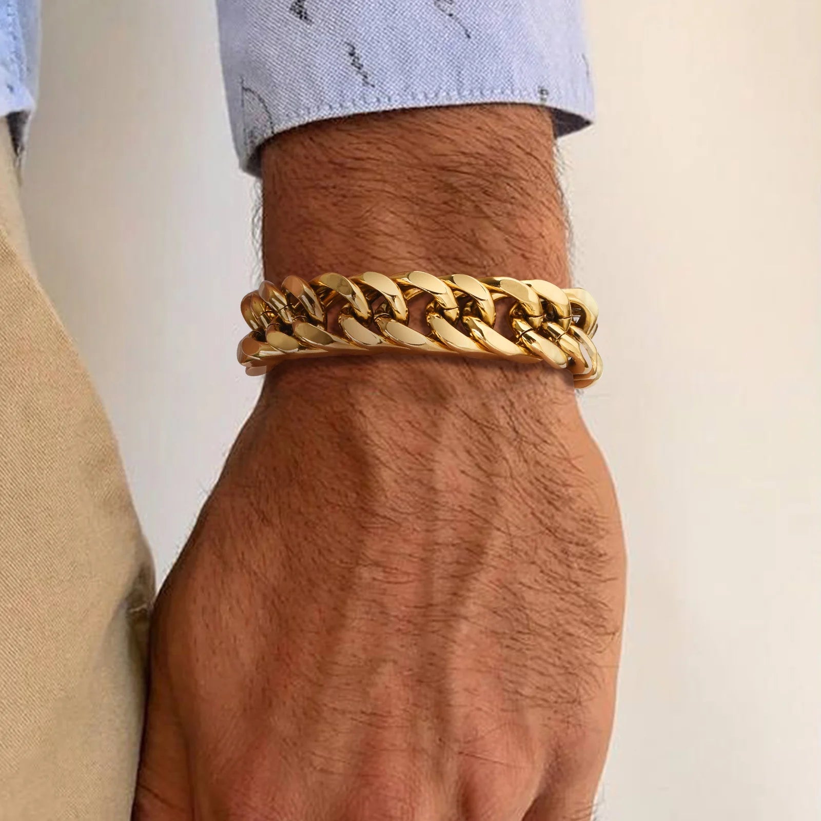 Dominus Cuban Chain Bracelet - Gold