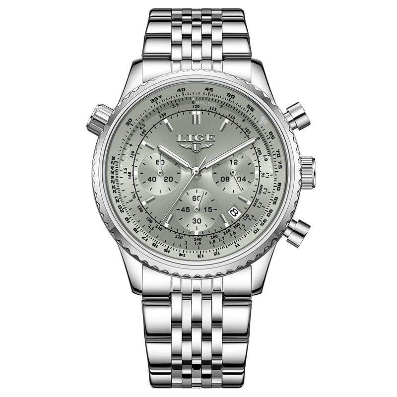 LIGE Emerald Chronograph Watch