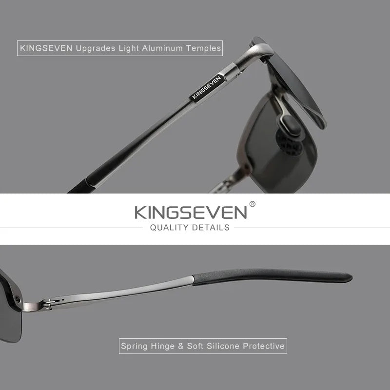 KINGSEVEN Men's Photochromic Polarised Sunglasses
