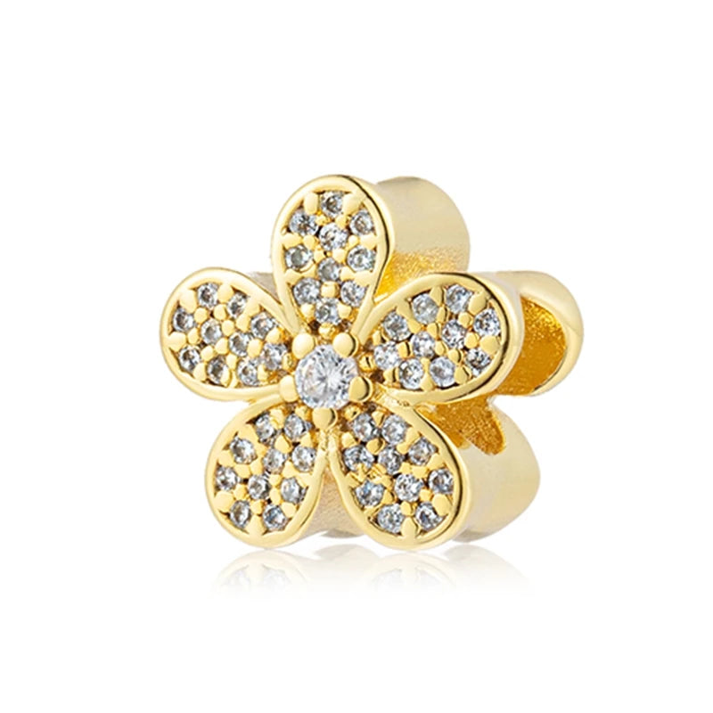 Gold-Plated Charm Collection– 925 Sterling Silver Compatible Beads for DIY Bracelets
