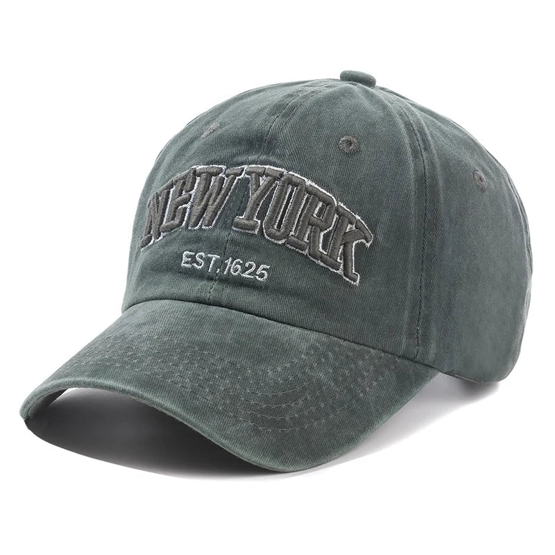 NYC Heritage™ Washed Cotton Cap – Unisex Vintage Dad Hat