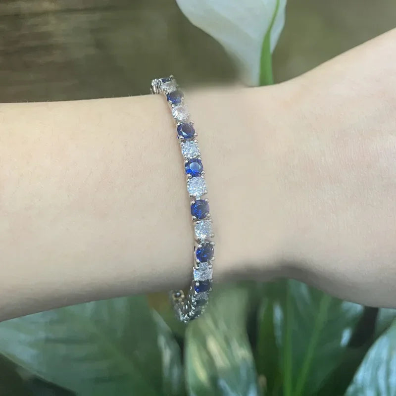 Elegant Anniversary Jewelry Set - Crystal Necklace, Earrings & Bracelet forWomen