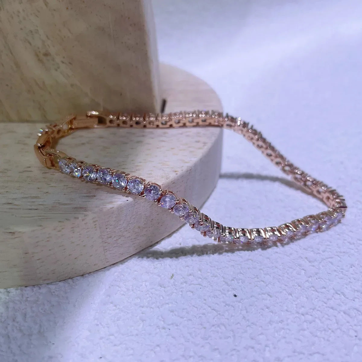 Elegant Anniversary Jewelry Set - Crystal Necklace, Earrings & Bracelet forWomen