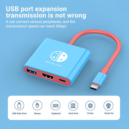 3-in-1 Portable Switch Docking Station