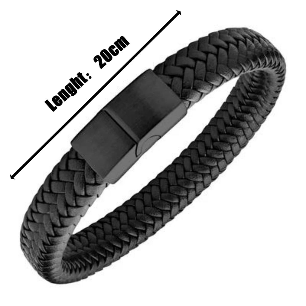 Classic Woven Leather Bangle