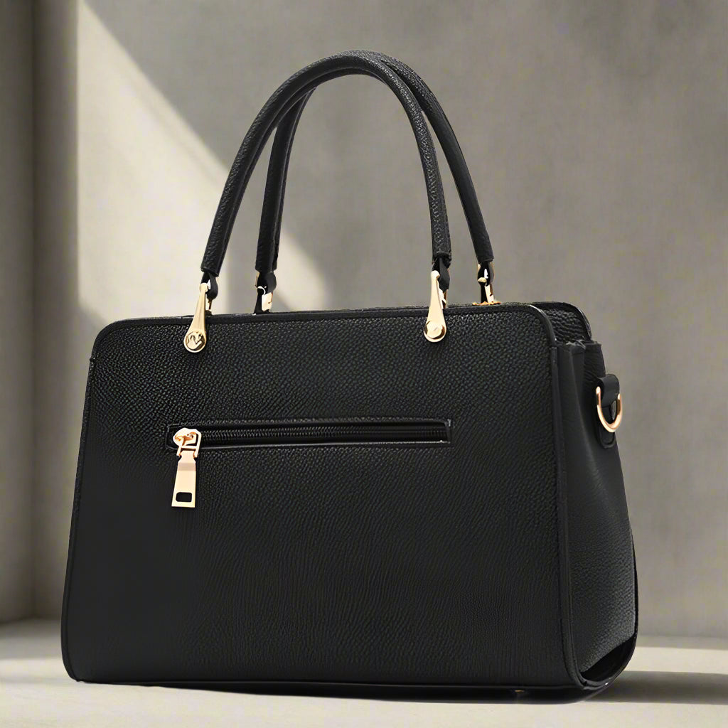 Elegant Two-Tone Leather Bag