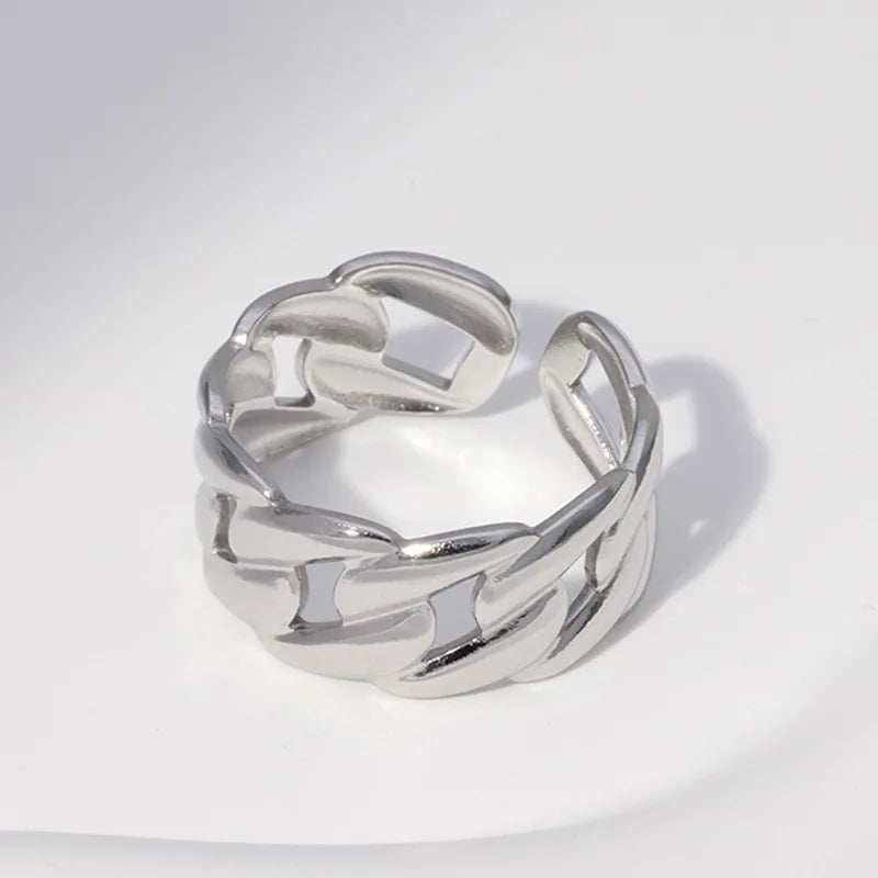 Minimalist Adjustable Gold Rings for Women – Leaves, Heart & Geometric Open Designs