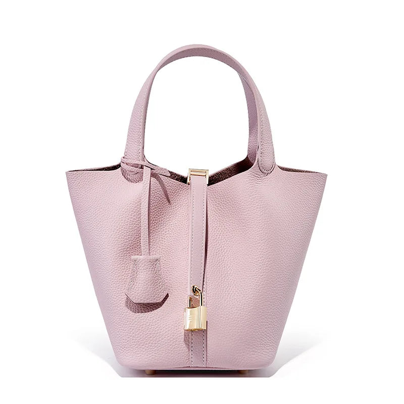Premium - Elegant Leather Bucket Bag