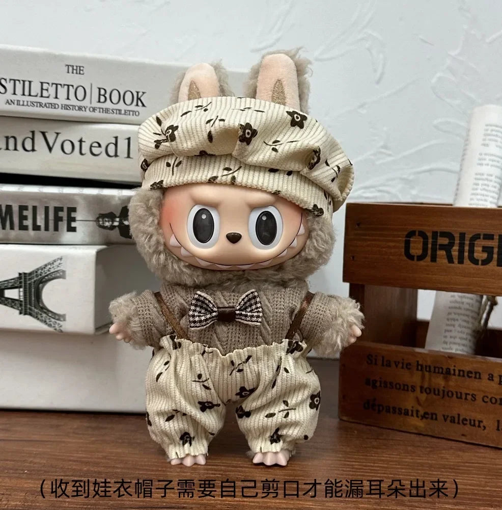 Labubu Capybara Cosplay Outfit – Plush Doll Clothes for 17cm