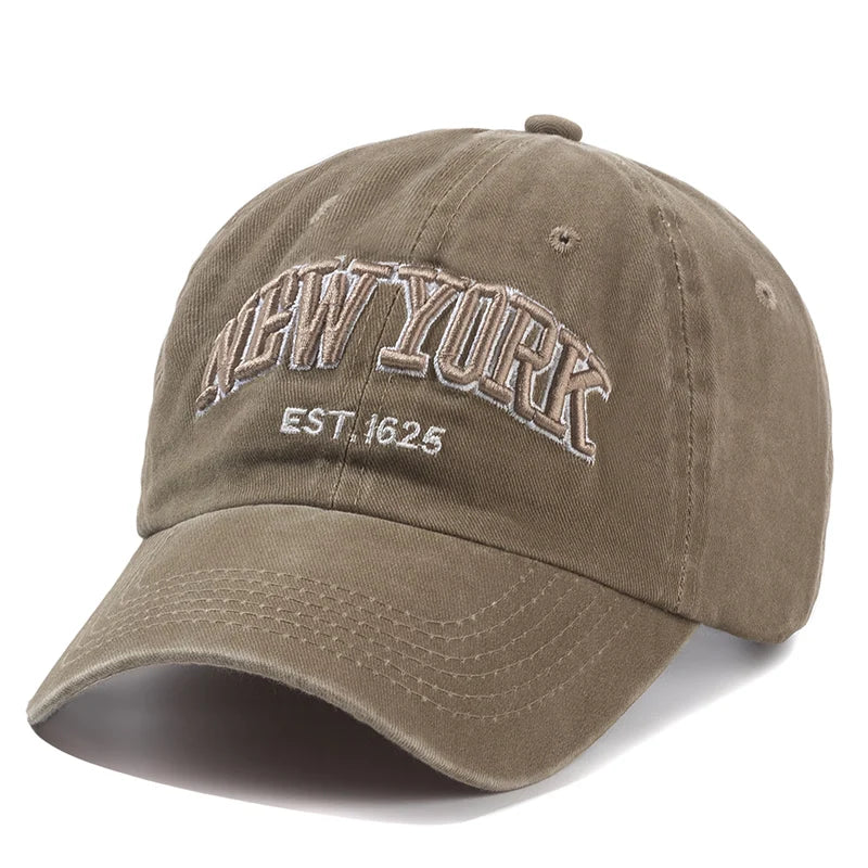 NYC Heritage™ Washed Cotton Cap – Unisex Vintage Dad Hat
