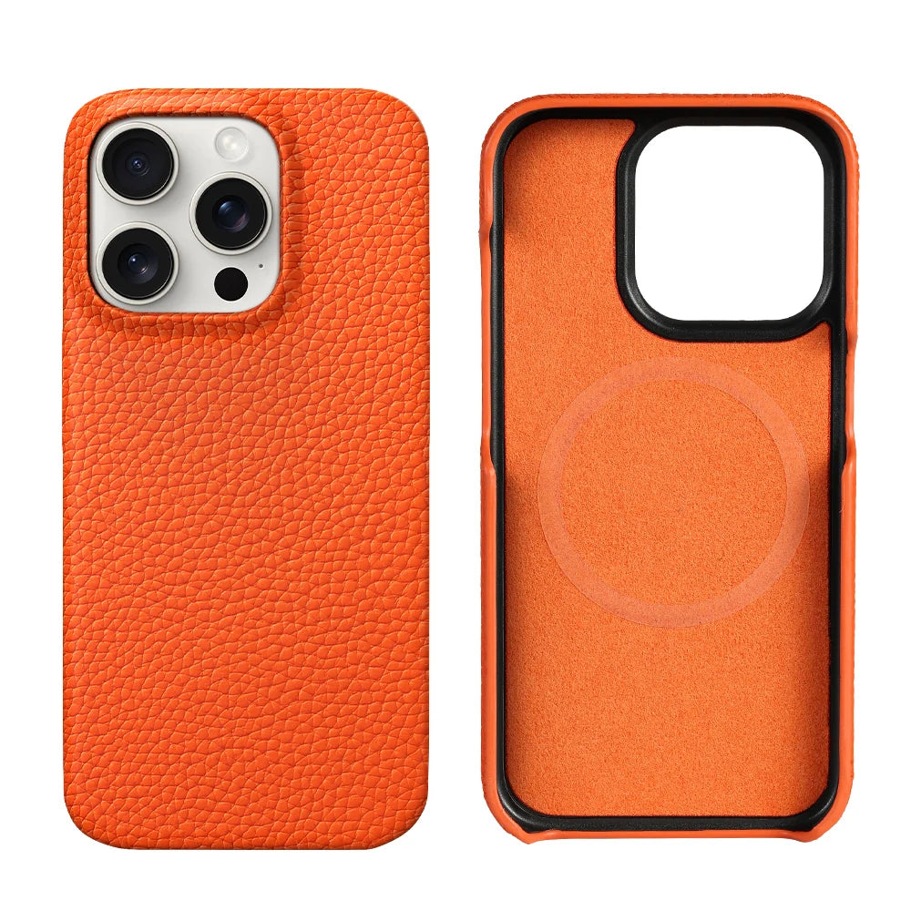 MagSafe Leather Case for iPhone 15/16 Pro Max