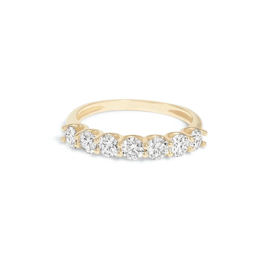 Minimalist Women’s Gold-Coloured Cubic Zirconia Stacking Rings