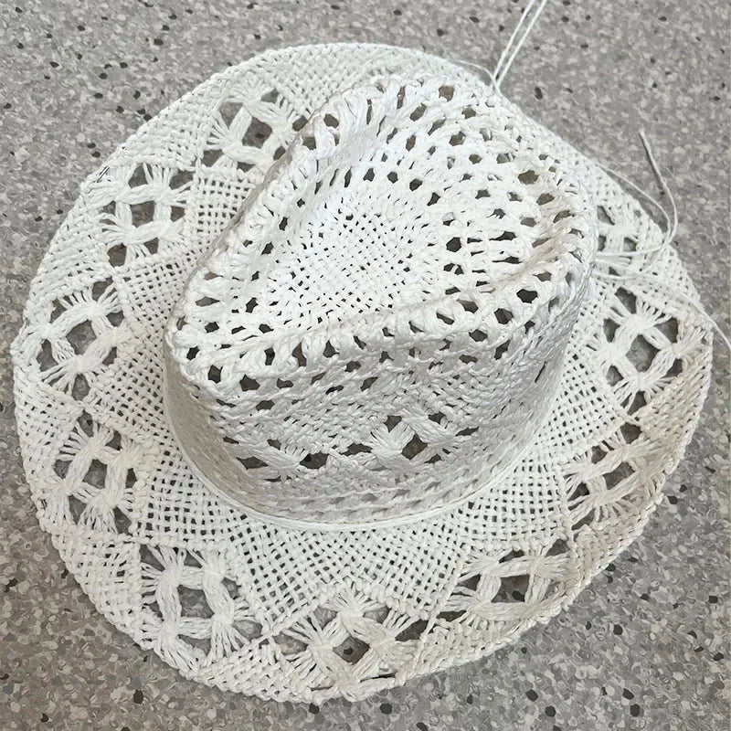 Boho Seashell Western Straw Hat