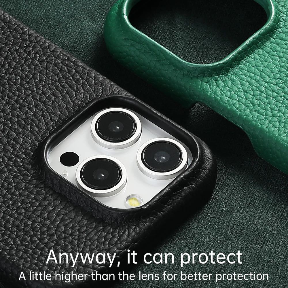 MagSafe Leather Case for iPhone 15/16 Pro Max